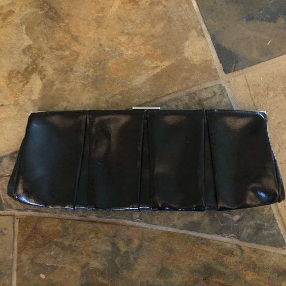EXPRESS Black Genuine Leather Clutch